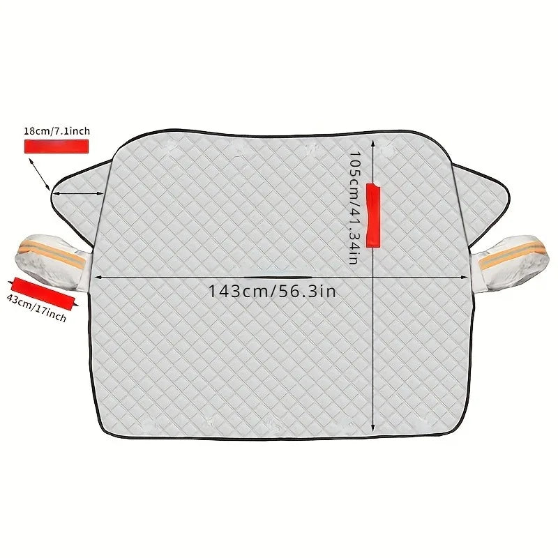 Heavy Duty Car Windshield Snow Cover All Weather Protection Blocks