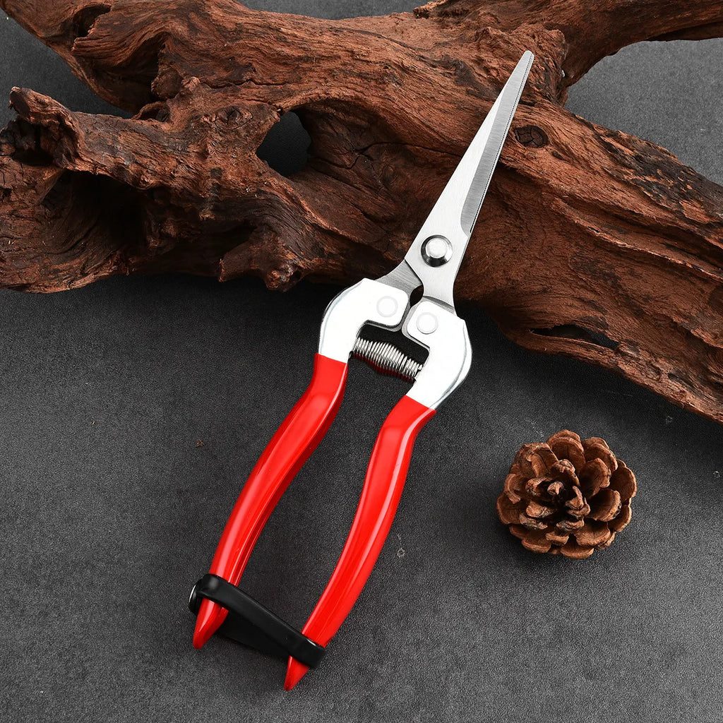 Stainless steel pruning shears, orchard fruit picking shears, orchard fruit trees, flower branches grafting scissors tools Zpaxo