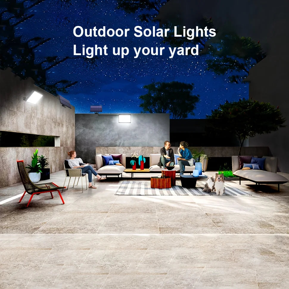 Solar Lights Outdoor 172/344/400 LED Split Solar Security Lights Motion Sensor Solar Powered Garden Light Waterproof Yard Garage Zpaxo