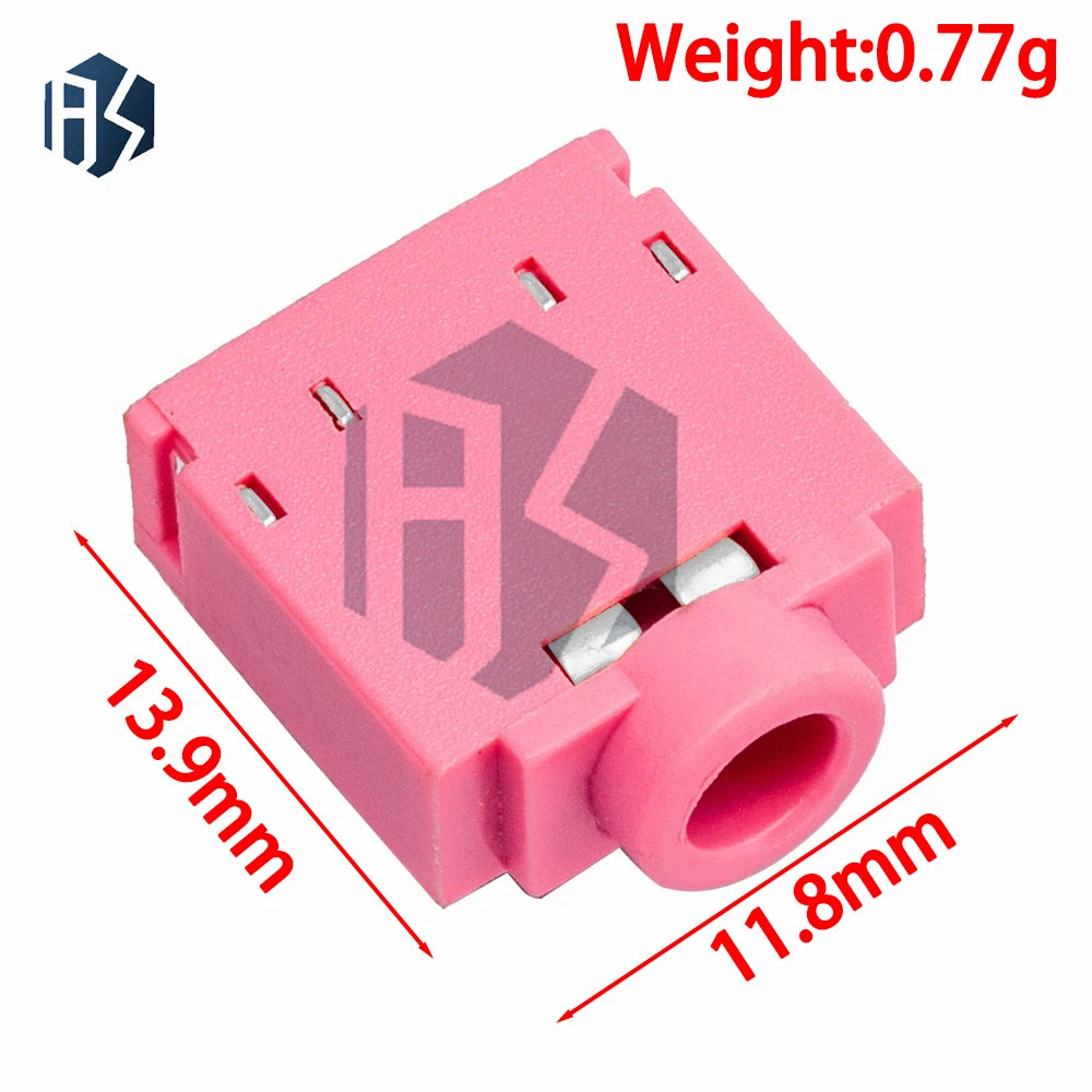 PJ-307 Stereo Jack Socket PCB-Mounted Audio Connector 3F07 Zpaxo