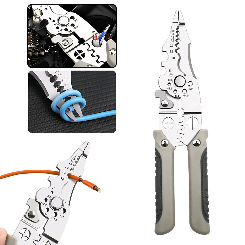 16-in-1 Wire Stripper, Cable Cutter & Multi-Function Pliers