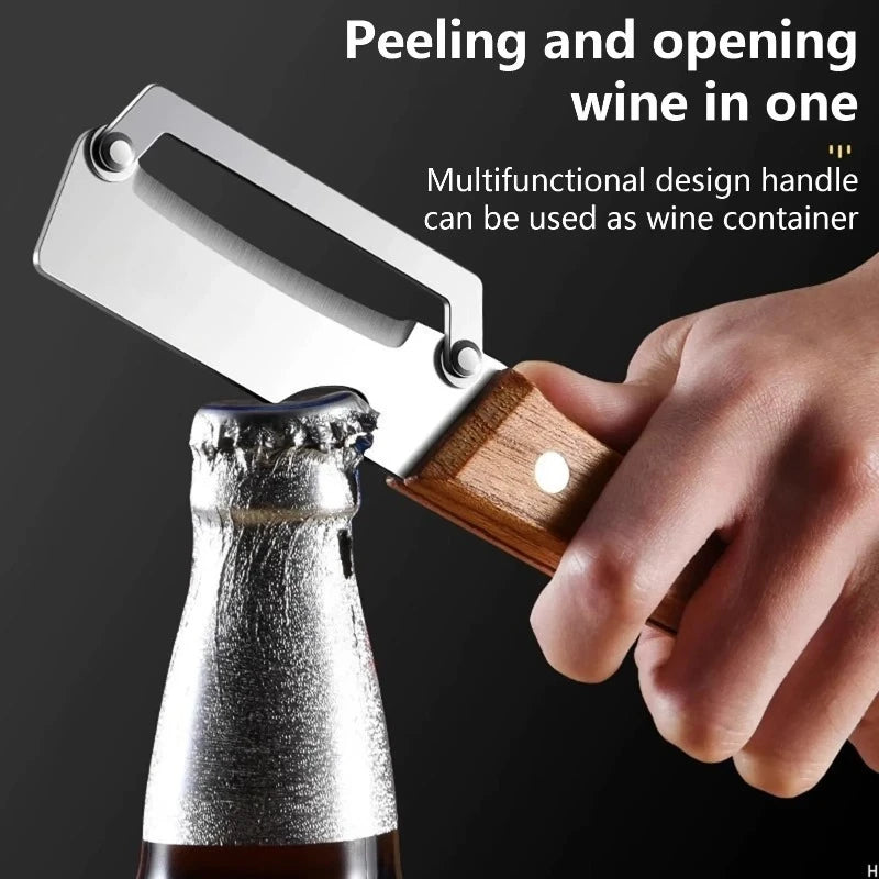 Stainless Steel Fruit & Vegetable Peeler with Bottle Opener Vegetable Peeler Zpaxo