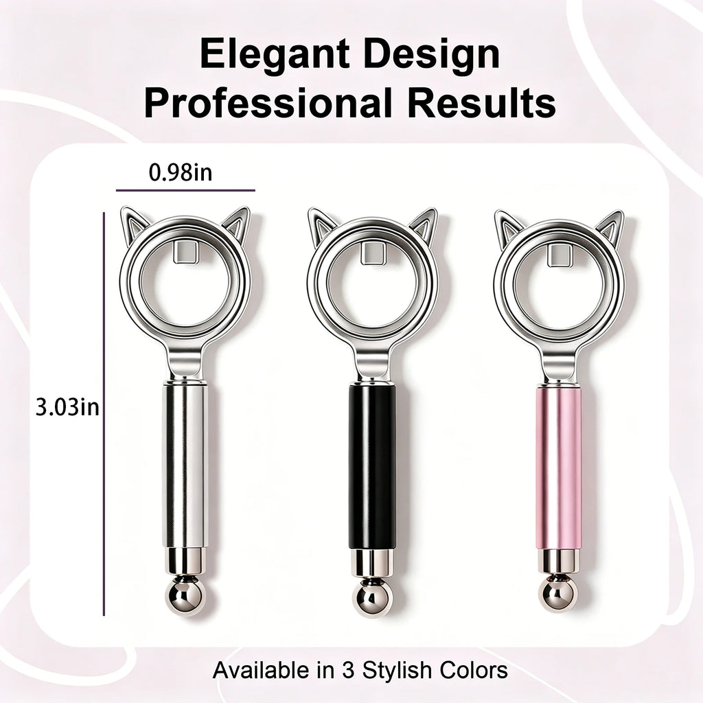 Cat Ear Shape Halo Cat Eye Nail Magnet Strong Ring Magnetic Tool for Glass Bead Side Light Nail Art DIY Magnetic Gel Manicure Zpaxo