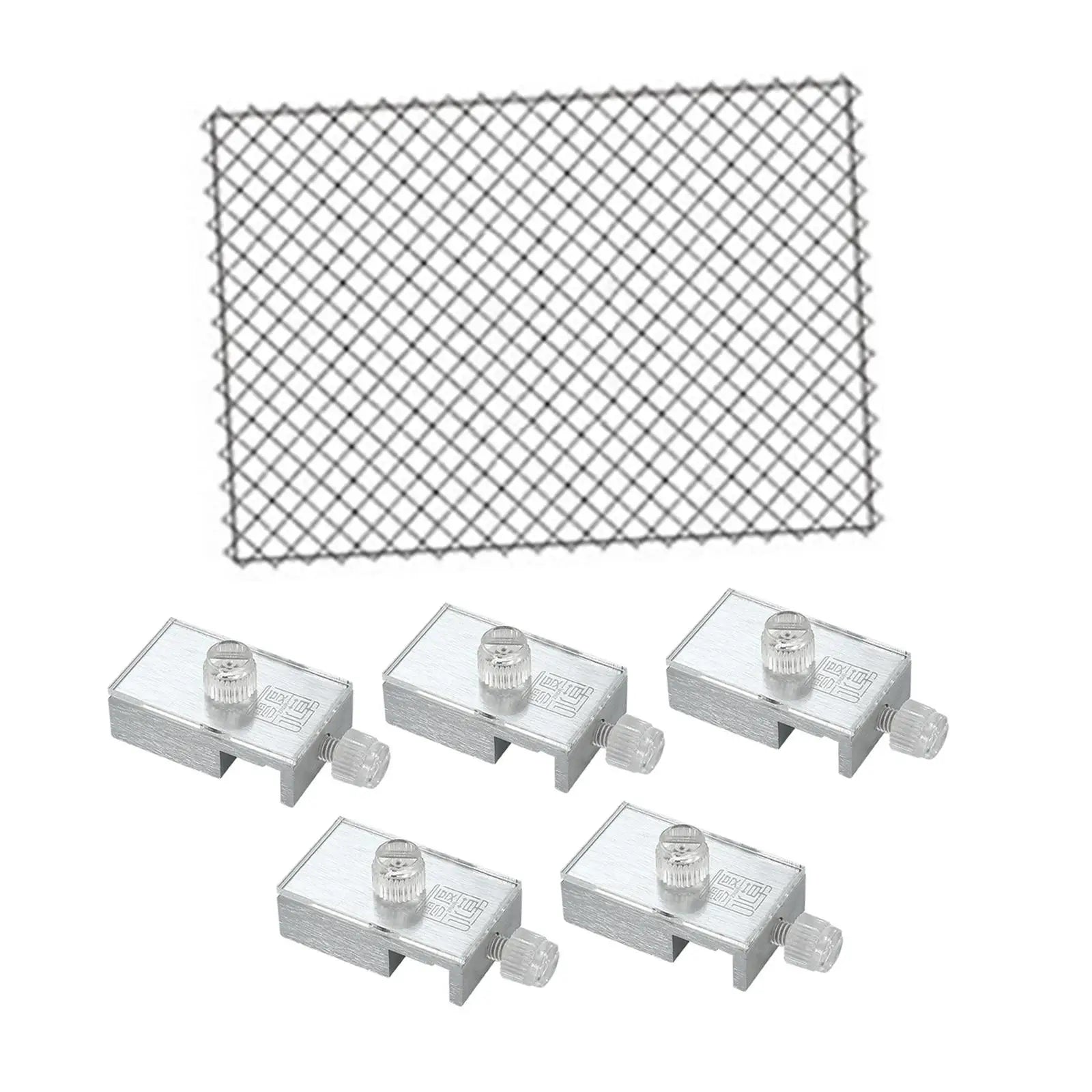 Aquarium Screen Net for Fish Tank Pet Supplies Aquarium Cover with Aluminum Clamp Mesh Screen Netting Clear Netting Zpaxo