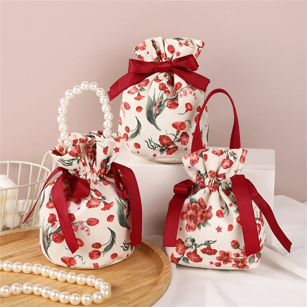 Canvas Drawstring Candy Gift Bags – Wedding & Party Favors