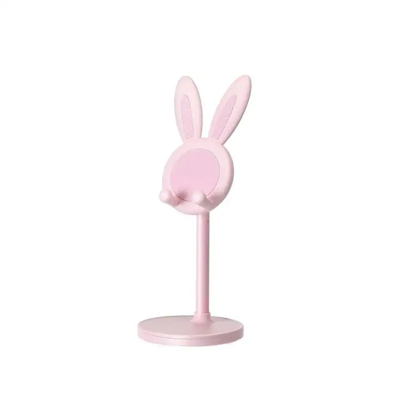 Pink Phone Holder Desktop Mobile Phone Stand For iPhone Samsung Tablet Smartphone Adjustable Lovely Rabbit Cartoon Table Support Zpaxo Pink