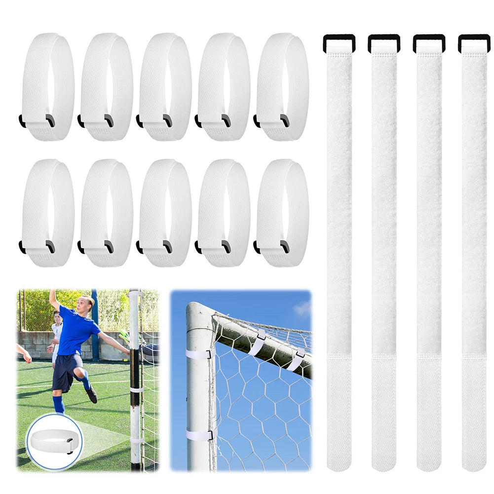 Soccer Net Straps Adjustable Strap Buckle Design Football Heavy Duty