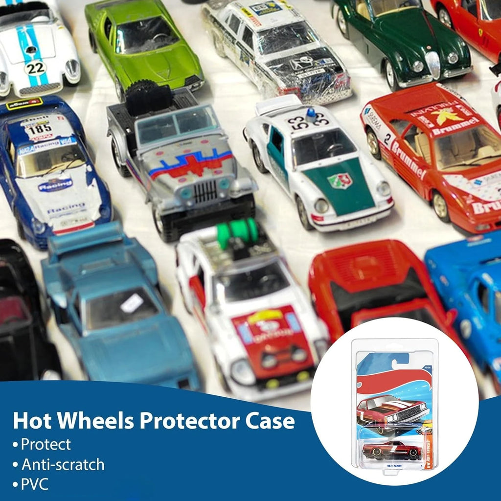 1:64 Die-Cast Car Display Case – Clear Clamshell Protector 6/12/24 PCS