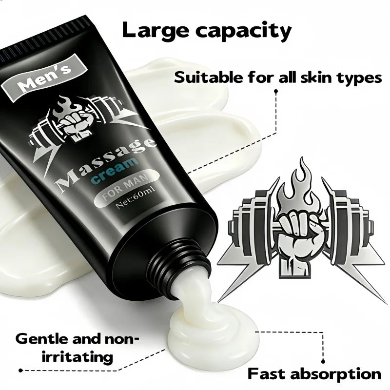 Men's massage cream, nourishes intimate areas, a helpful tool in the bedroom, and a great gift for men. Zpaxo