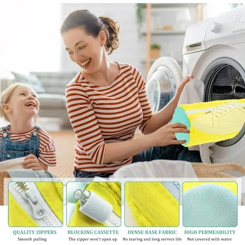 Laundry Bags Shoe Washing Machine Bag-with Zipper Bag Rich Fluff