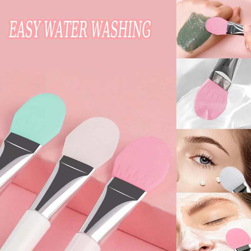Soft silicone double-headed facial mask brush smearing facial mask brush mud mask special brush Zpaxo