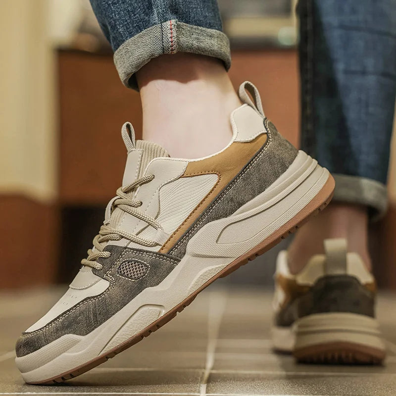 Men's Casual Sneakers Luxury Trainer Shoes Breathable Race Running