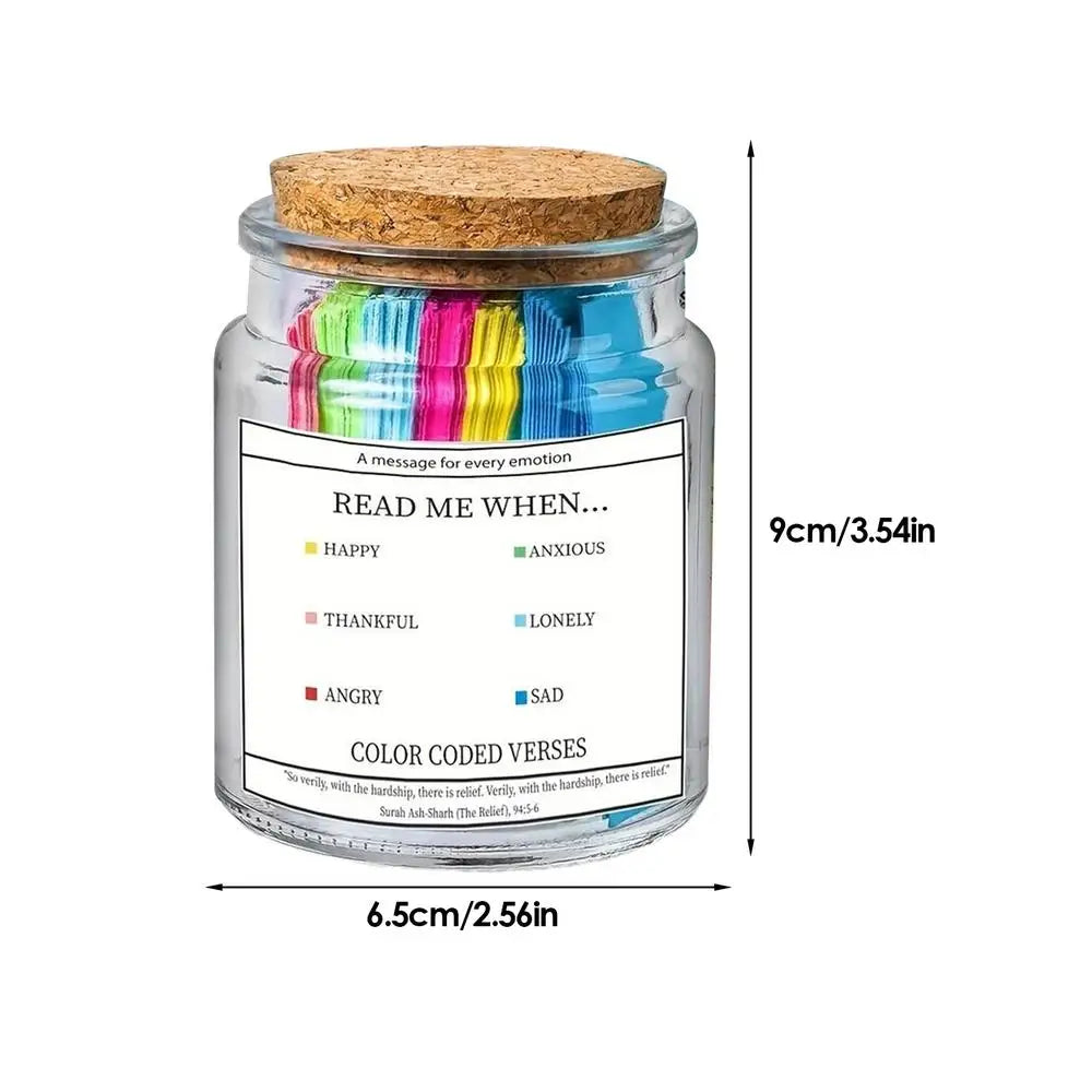 Quran Verse Jar Spiritual Comfort Verses Prayer Bottle Creative Every