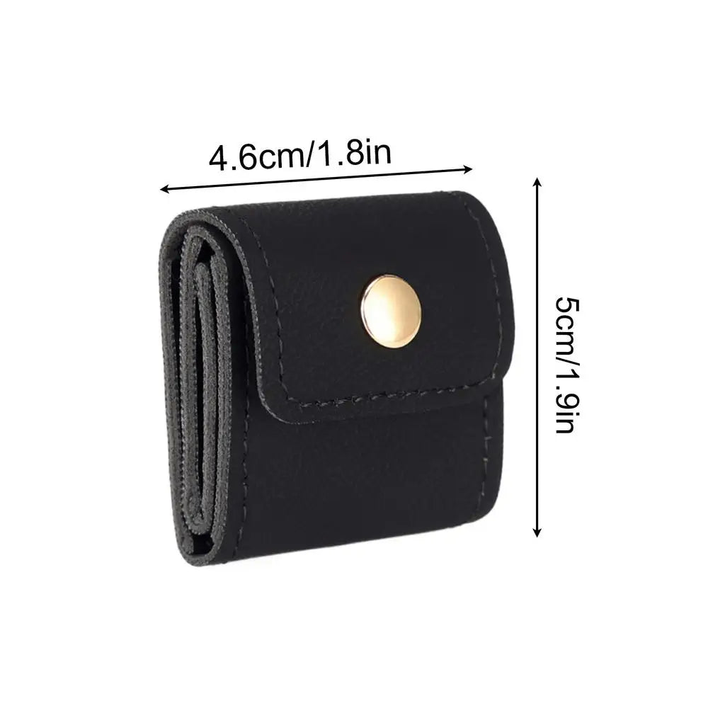 Mini Travel Jewelry Bag Organizer Foldable Portable Pouch Rings Zpaxo Black