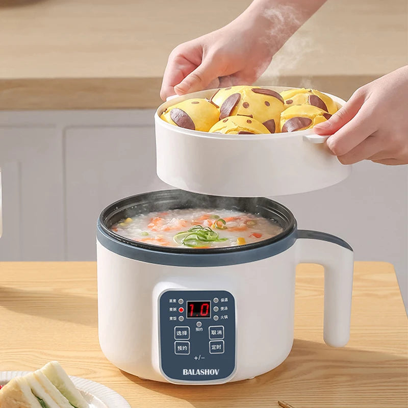 Mini Electric Rice Cooker Single Double Layer Intelligent Automatic Home Kitchen Cooker 1-2 People MultiCooker Steamed Rice Pot Zpaxo