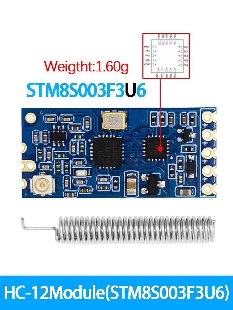 HC-12 4438 Wireless Microcontroller Serial 433 Long-range 1000M Zpaxo STM8S003F3U6 10PCS