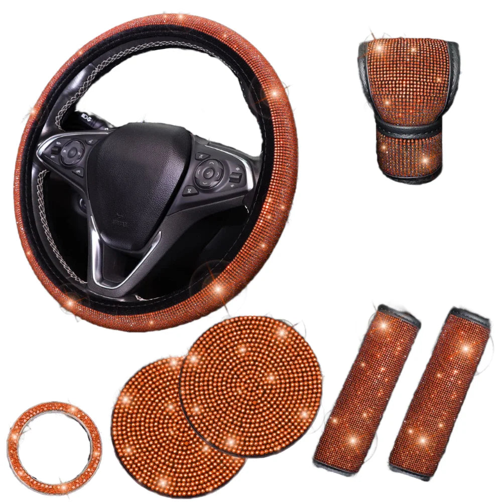 Anti-slip Bling Car Interior Accessories Rhinestone Sparkling Zpaxo