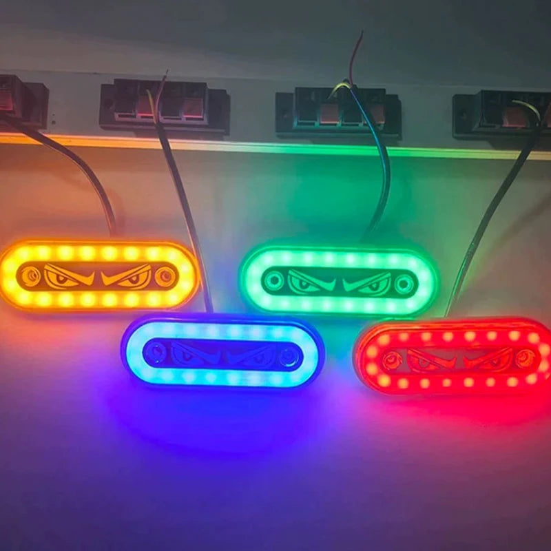 12V/24V LED Side Marker Light – Flashing & Constant Modes