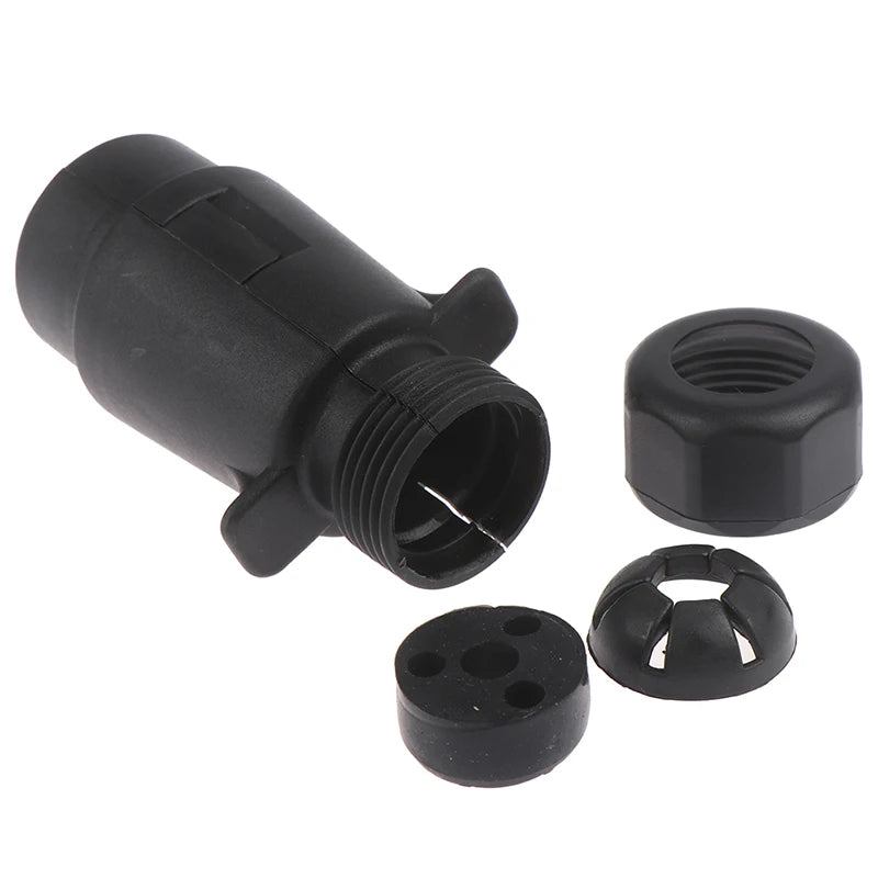 12V 7-Pin Round European Trailer Plug Connector Socket