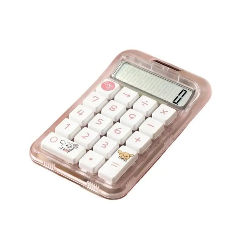 652F High appearance portable Transpicuous shell Capibala small sugar calculator Zpaxo Pink CN