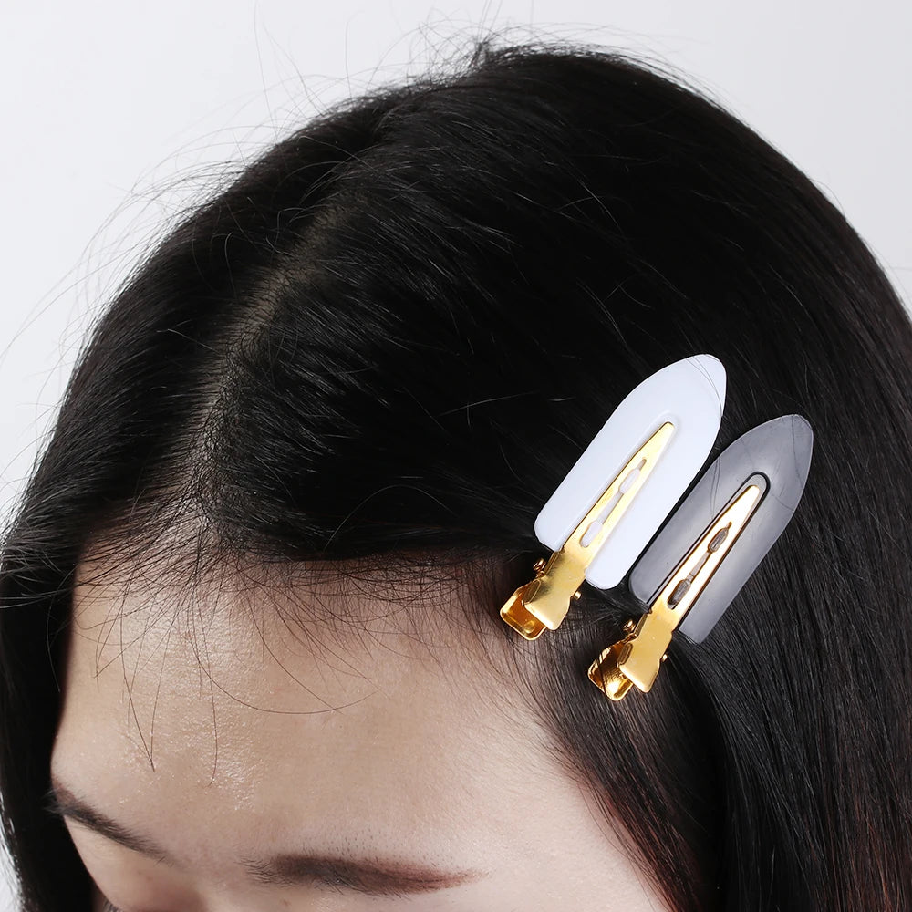 4-Pack Seamless No-Crease Hair Clips – Salon Styling Barrettes