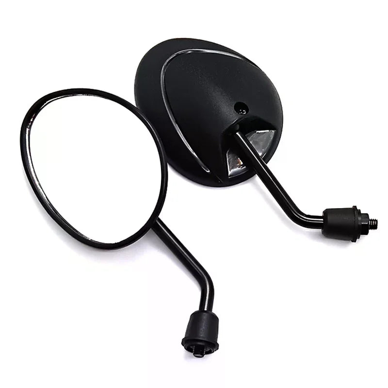 22mm Motorcycle Rearview Mirrors – Carbon Fiber Burnt Titanium Pair