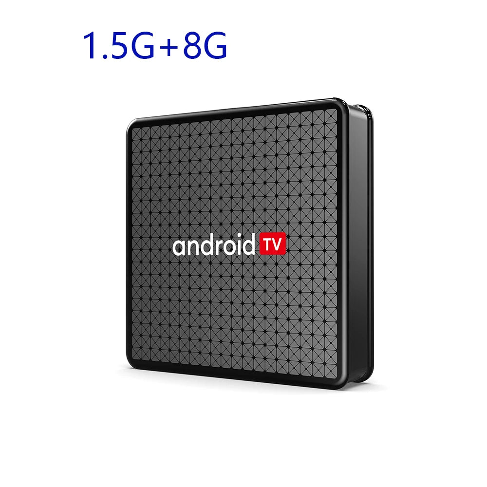 Wudung X5 TV Box AndroidTV Allwinner H313 4K HD Wifi HDR Portable Zpaxo X96X5-8G 100V-240V EU Plug