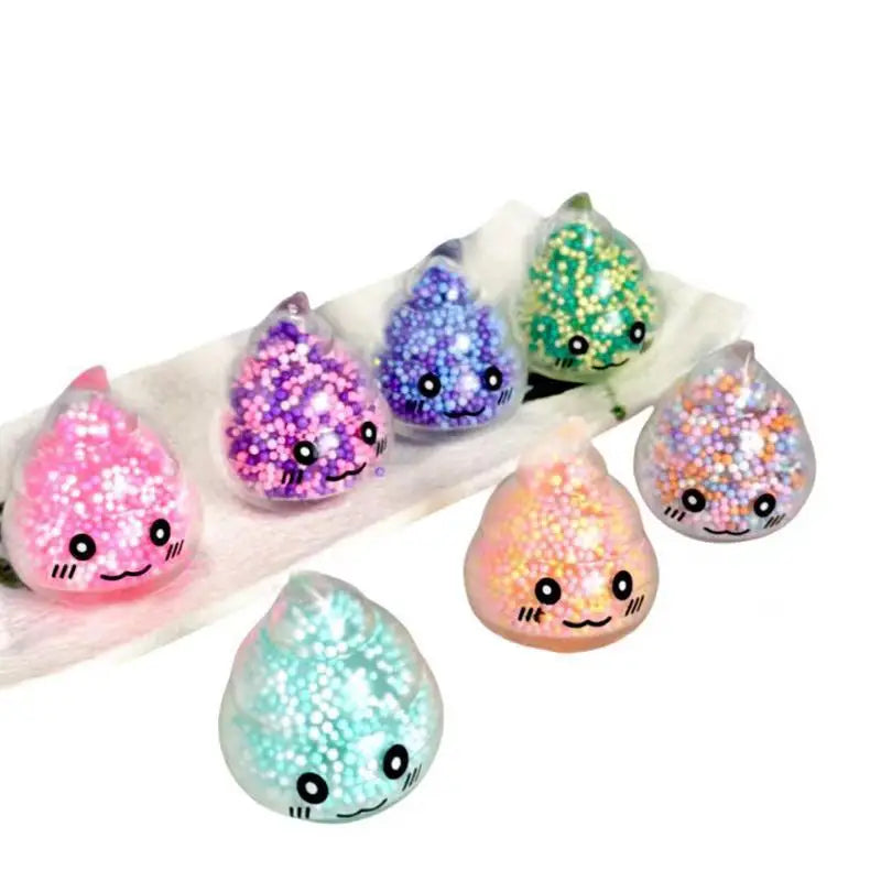 Squishy Poop Stress Relief Balls Colorful Fidget Toys Girls Kids Zpaxo Default Title