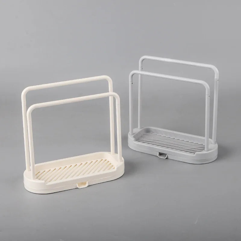 Sink Sponge & Rag Drain Rack – Kitchen Storage Basket Sink Storage Rack Zpaxo