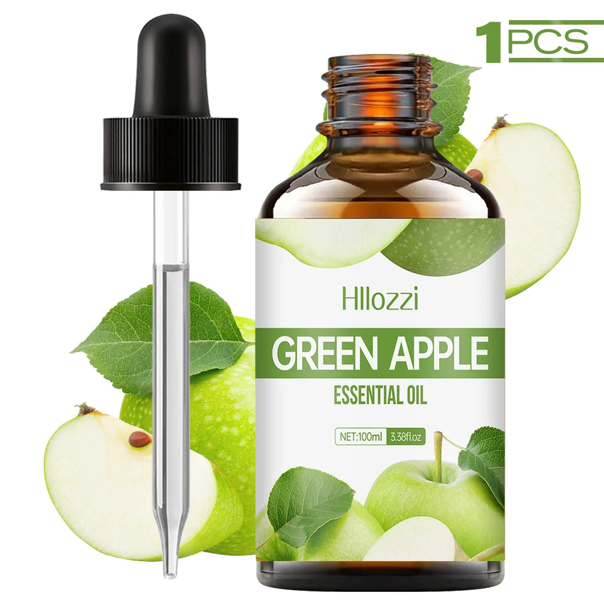 GREEN APPLE ESSENTIAL OIL high-quality moisturizing nourishing massage oil with a refreshing scent, suitable for all skin types Zpaxo 100ml GREEN APPLE Other