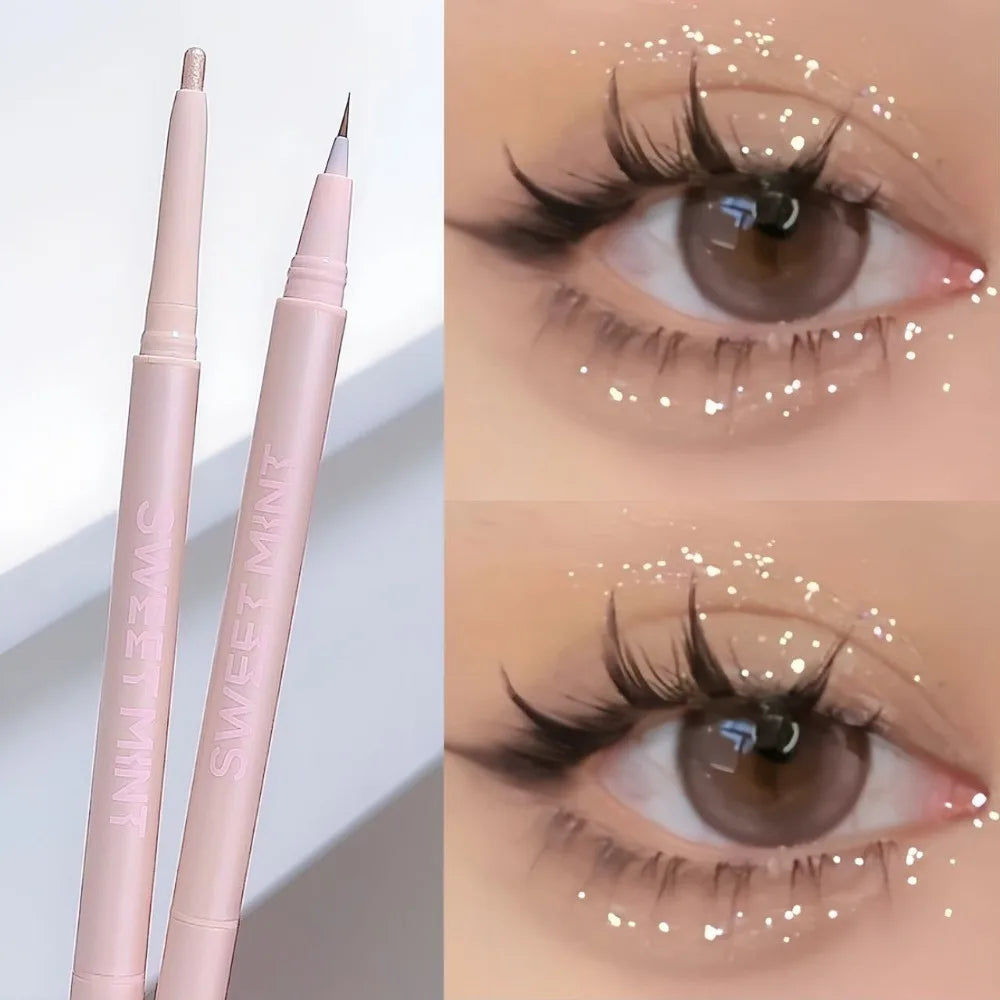 Natural Matte Finish Lying Silkworm Pen Waterproof Lasting Eyeshadow Zpaxo 03 Diamond Flash