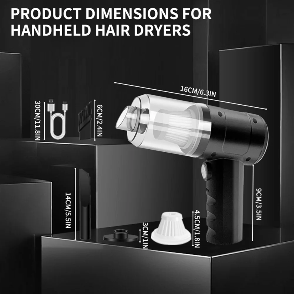 Handheld Portable Small Vacuum Cleaner Multi-Purpose Use for Cars And Household Compact Pump for Easy Cleaning Zpaxo