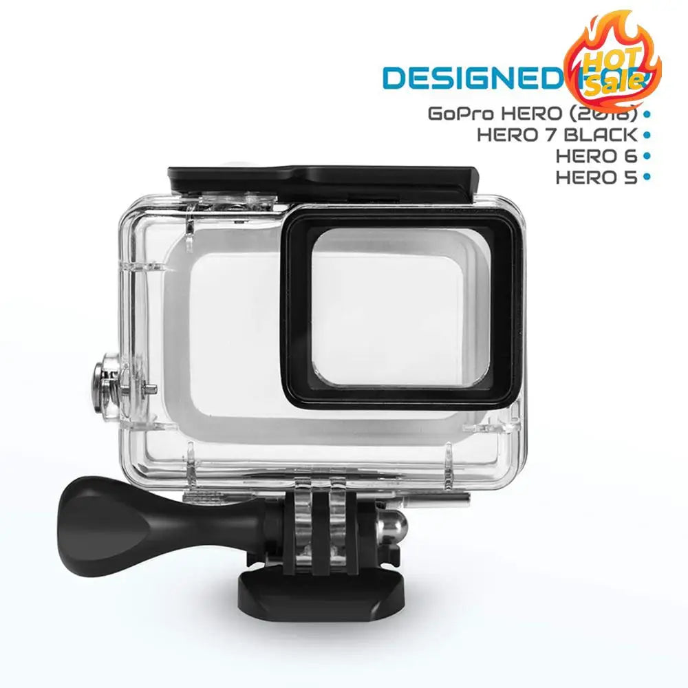 148FT/45M Underwater Protective Dive Shell With Bracket Action Cameras Cover for GoPro 5/6/7 Action Camera Accessories Zpaxo
