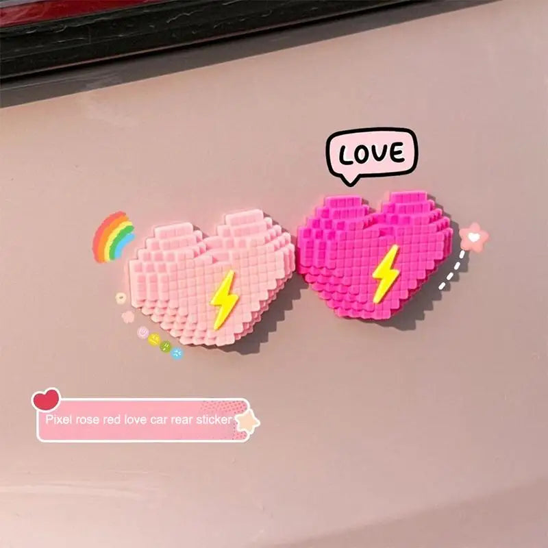 Heart Car Door Protection Sticker – PVC Anti-Scratch Guard