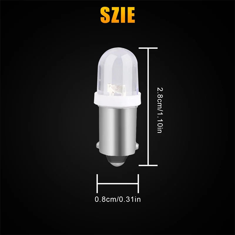 20-Pack BA9S LED Bulbs 6000K White 12V Car Interior Lights