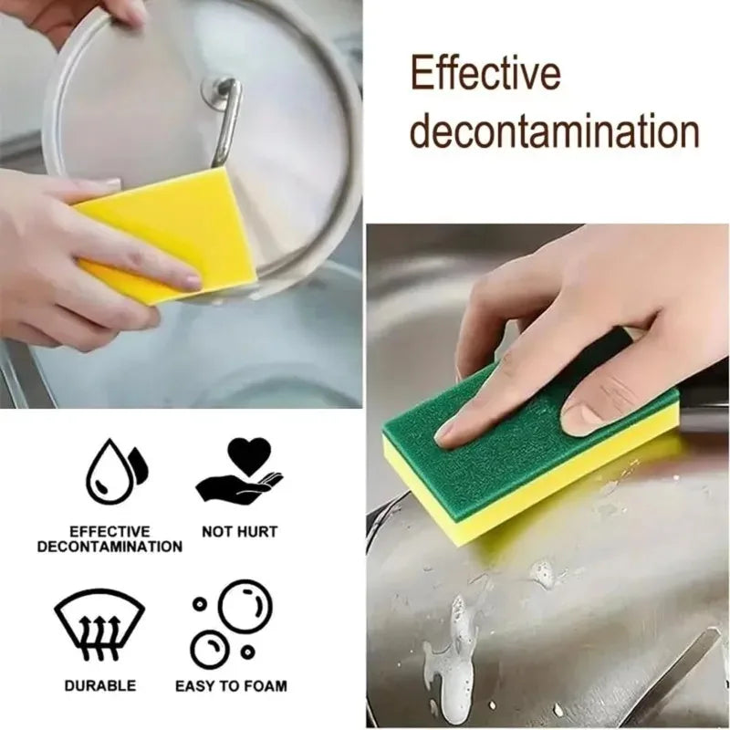 Dish Sponges Washable and Reusable for Cleaning A Kitchen Sink with Stains Highly Absorbent Double-sided Rust Sponges Cleaning Zpaxo