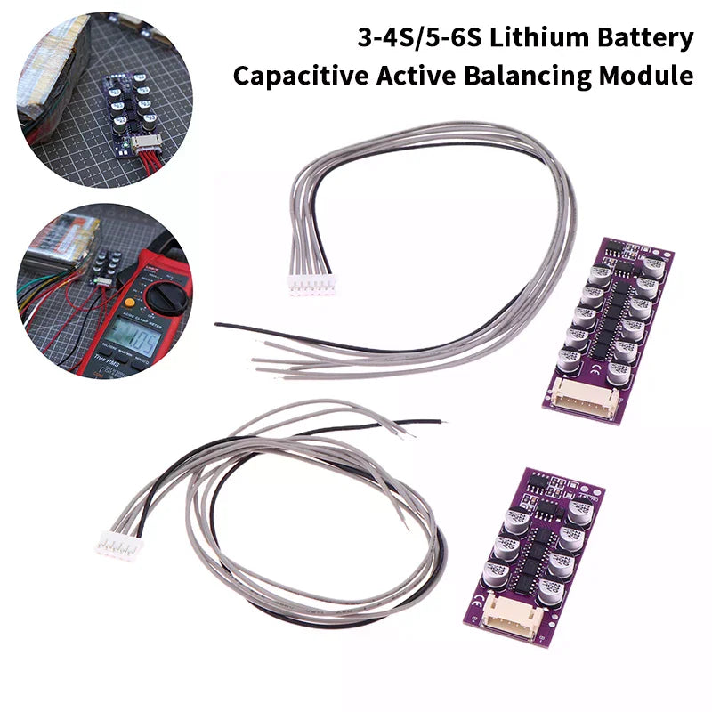 High Precision Low Heating High Current Capacitive For Energy Trans 3S 4S 5S 6S 1.2A Lithium Battery Active Equalization Board Zpaxo