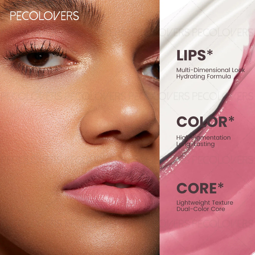 Lipstick Crayon Layered Lip Effect High-pigment Saturated Silky Zpaxo