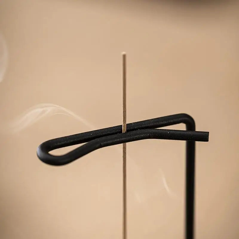 Upside Down Incense Burner – Wood & Metal Anti-Ash Stick Holder