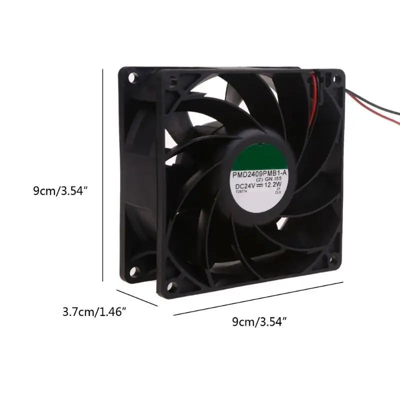 652F FANUC Cooler Fan PMD2409PMB1-A 12 2W 24V 9037 2Pin 2-wire Cooling Zpaxo