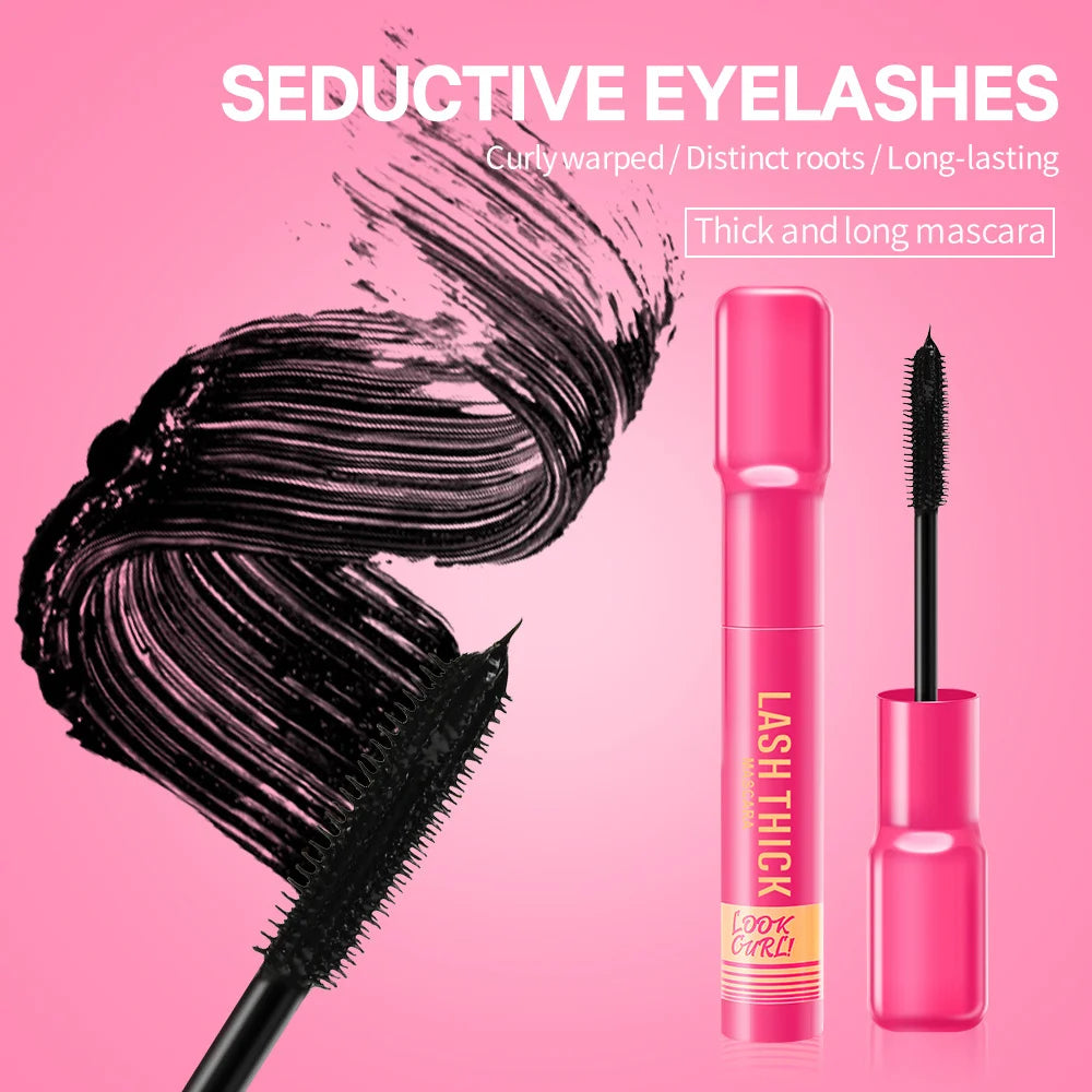 Slender Brushed Styling Curled Waterproof, Sweat-proof and Non-smudging Mascara Zpaxo