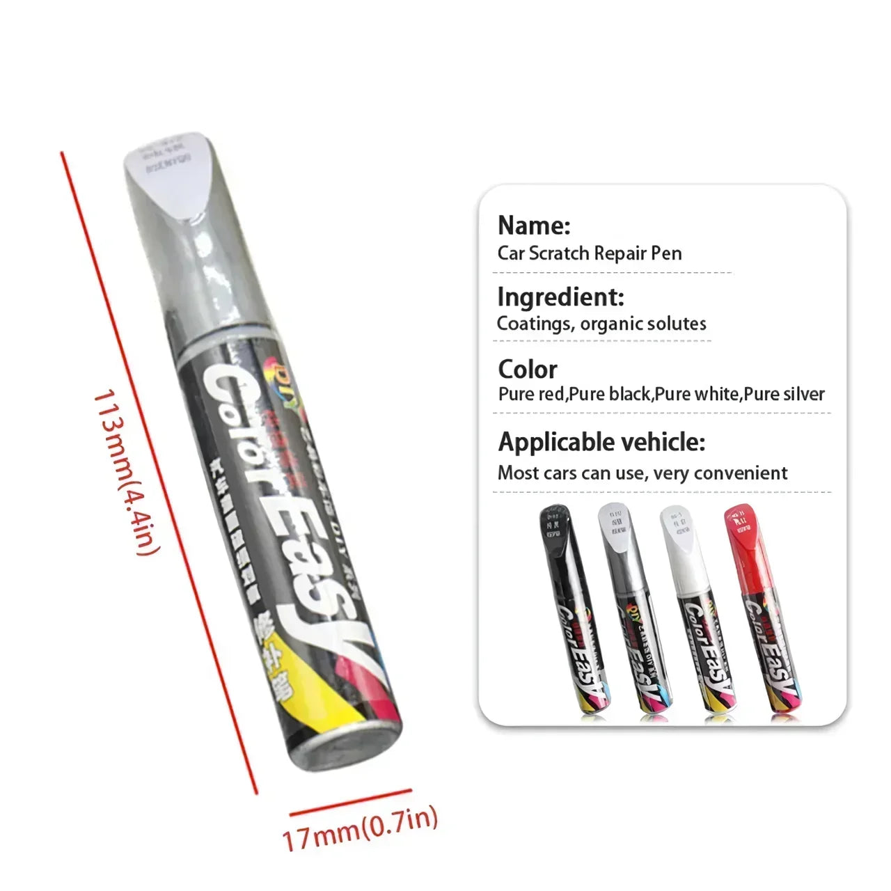 Universal Car Scratch Repair Paint Pen Waterproof Auto Coat Repair Paint Care Pens Scraches Removal for Car Accessories Zpaxo