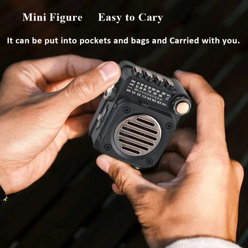 Built-in Speaker Radio Mini Pocket FM AM SW Stereo Radios Receiver