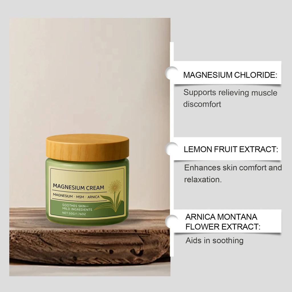 Hoygi Magnesium Cream – Muscle & Nerve Relief Body Massage Magnesium Body Cream Zpaxo