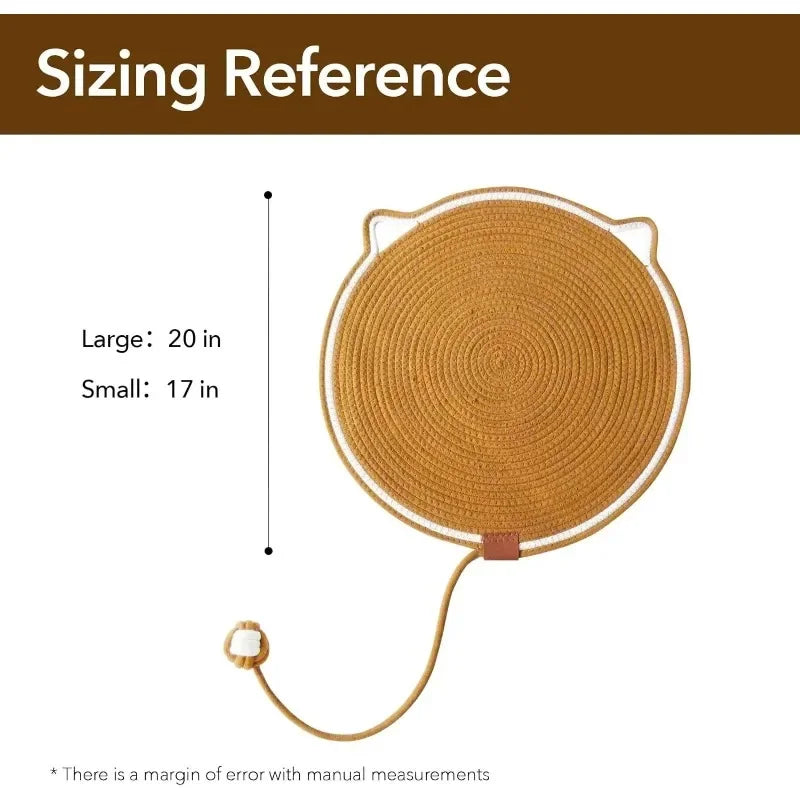 Cat Scratching Mat with Toy Ball – Soft All-Season Pet Bed