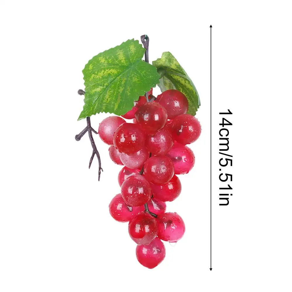 Artificial Grape Bunch – Realistic Faux Fruit Home & Event Decor Artificial Fruit Decor Zpaxo Red 1PC