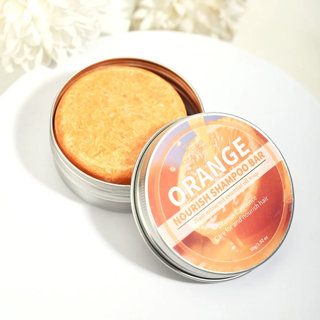 Sweet Orange Essential Oil Plant Shampoo Bar, Deep Cleaning Shampoo Soap, Handmade Soap, Fluffy Shampoo and Hair Care Soap Zpaxo