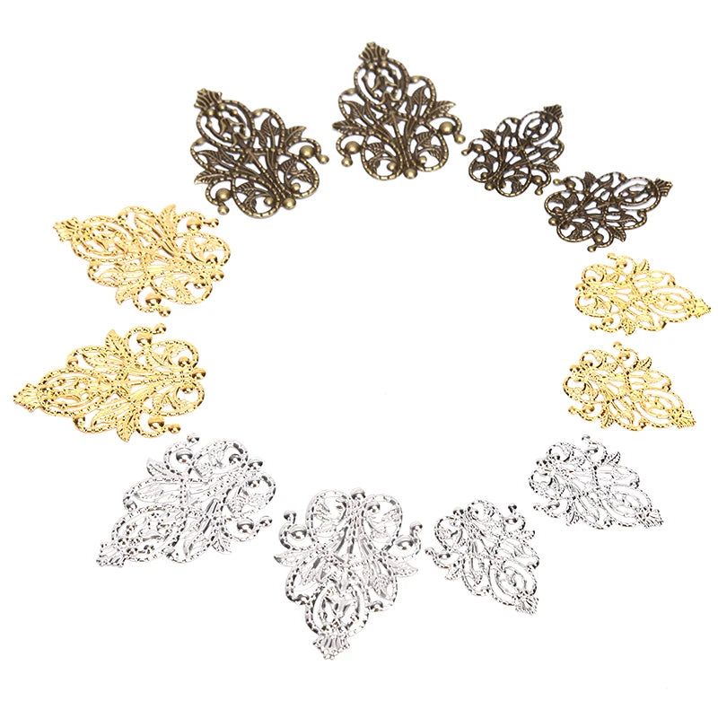 Wholesale Filigree Crafts Hollow Embellishments Findings Jewelry Zpaxo