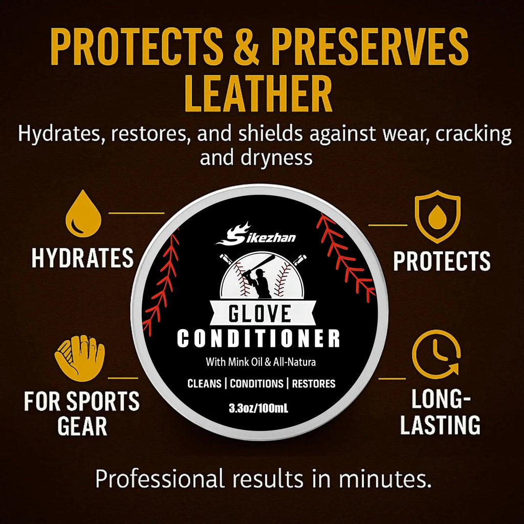 Professional Leather Conditioner for Baseball Softball Gloves and All Leather Sports Equipment Care＆Protection Matériel De Sport Zpaxo