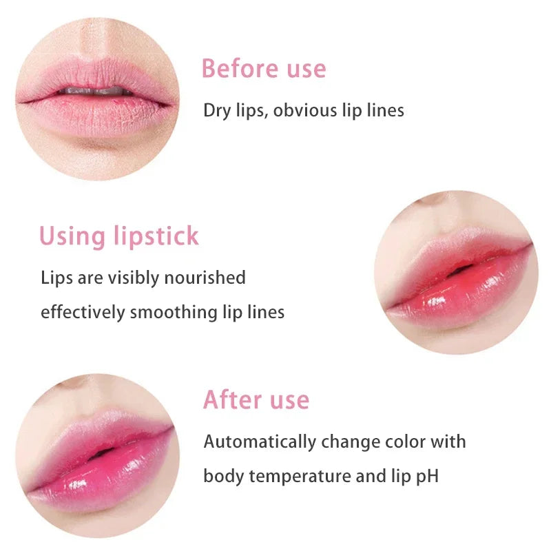 1PCS Moisturizing Natural Aloe Essence Lip Gloss Changable Color Portable Waterproof Long Lasting Nutritious Lips Care Lipstick Zpaxo